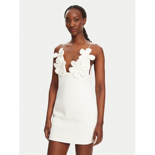 BARDOT Sukienka koktajlowa Ingrid 59710DB1 Biały Slim Fit 12 MODIVO