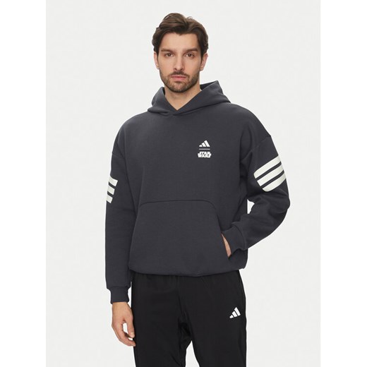 adidas Bluza Star Wars The Mandalorian™ JI5720 Szary Regular Fit ze sklepu MODIVO w kategorii Bluzy męskie - zdjęcie 182624003