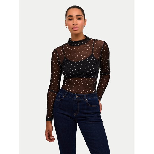Kaffe Bluzka Johanne 10507815 Czarny Slim Fit ze sklepu MODIVO w kategorii Bluzki damskie - zdjęcie 182624020