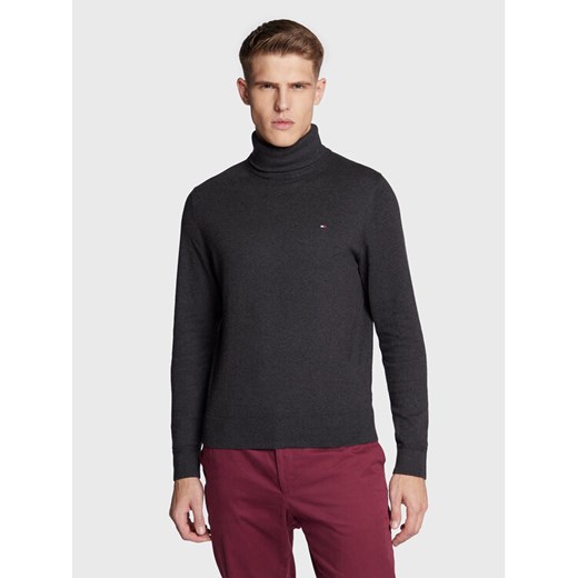 Tommy Hilfiger Golf Pima MW0MW28048 Szary Regular Fit ze sklepu MODIVO w kategorii Swetry męskie - zdjęcie 182624053