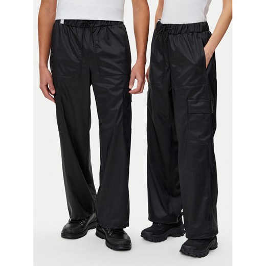 Rains Spodnie przeciwdeszczowe Unisex 18990 Czarny Wide Leg ze sklepu MODIVO w kategorii Spodnie damskie - zdjęcie 182624090