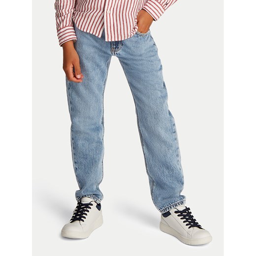 Tommy Hilfiger Jeansy Modern KB0KB09824 Niebieski Straight Fit ze sklepu MODIVO w kategorii Spodnie chłopięce - zdjęcie 182624102