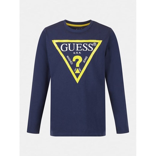 Guess Bluzka L84I29 K8HM0 Granatowy Regular Fit ze sklepu MODIVO w kategorii T-shirty chłopięce - zdjęcie 182624150