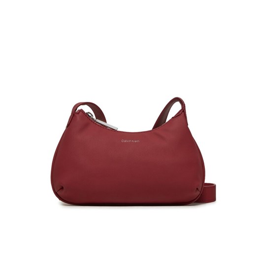 Calvin Klein Torebka Calvin Soft Crossbody K60K612112 Bordowy ze sklepu MODIVO w kategorii Listonoszki - zdjęcie 182624244