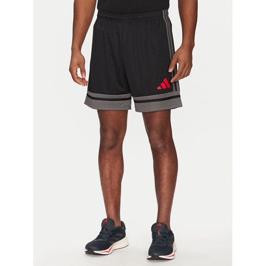adidas Szorty sportowe Squadra 25 JN4447 Czarny Regular Fit ze sklepu MODIVO w kategorii Spodenki męskie - zdjęcie 182624250