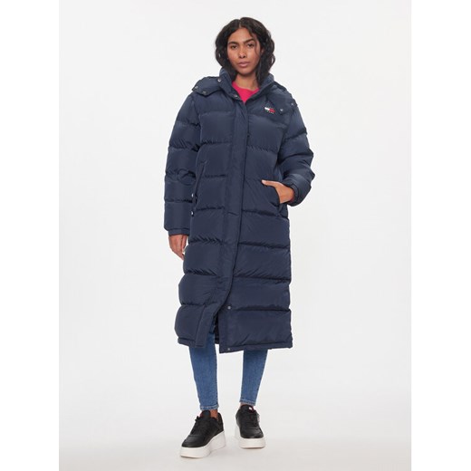 Tommy Jeans Kurtka puchowa Alaska DW0DW14287 Granatowy Regular Fit ze sklepu MODIVO w kategorii Kurtki damskie - zdjęcie 182624260