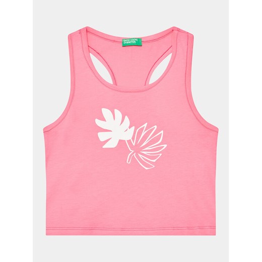 United Colors Of Benetton Top 3096CH013 Różowy Regular Fit ze sklepu MODIVO w kategorii Bluzki dziewczęce - zdjęcie 182624434