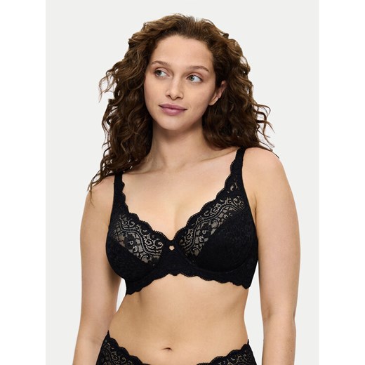 Triumph Biustonosz z fiszbiną Amourette 10209574 Czarny ze sklepu MODIVO w kategorii Biustonosze - zdjęcie 182624482