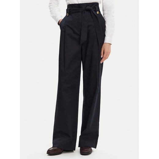 Barbour Spodnie materiałowe Elsie LTR0385NY99 Granatowy Wide Leg ze sklepu MODIVO w kategorii Spodnie damskie - zdjęcie 182624504
