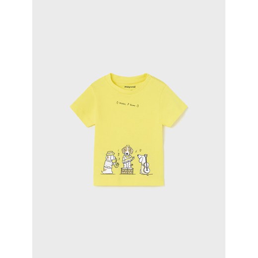 Mayoral T-Shirt 1017 Żółty Regular Fit ze sklepu MODIVO w kategorii Koszulki niemowlęce - zdjęcie 182624510