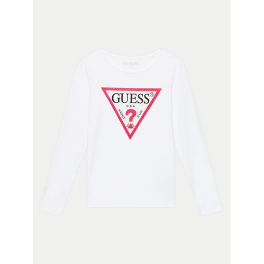 Guess Bluzka J2YI50 K6YW1 Biały Regular Fit ze sklepu MODIVO w kategorii T-shirty chłopięce - zdjęcie 182624611