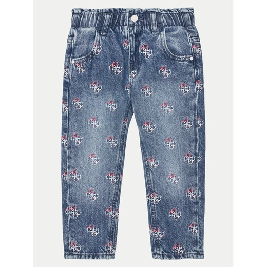 Guess Jeansy K5RA04 D45E0 Niebieski Regular Fit ze sklepu MODIVO w kategorii Spodnie dziewczęce - zdjęcie 182624651