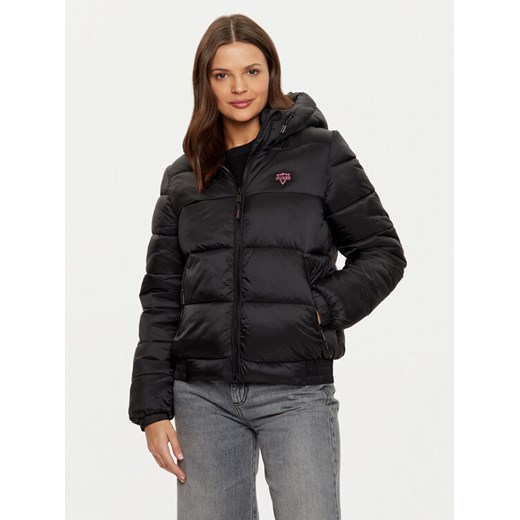 Guess Kurtka puchowa W4PL3M WH0J0 Czarny Regular Fit ze sklepu MODIVO w kategorii Kurtki damskie - zdjęcie 182624704