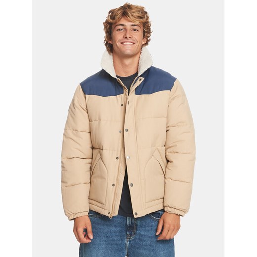 Quiksilver Kurtka puchowa The Puffer Jckt EQYJK03981 Beżowy Regular Fit ze sklepu MODIVO w kategorii Kurtki męskie - zdjęcie 182624754