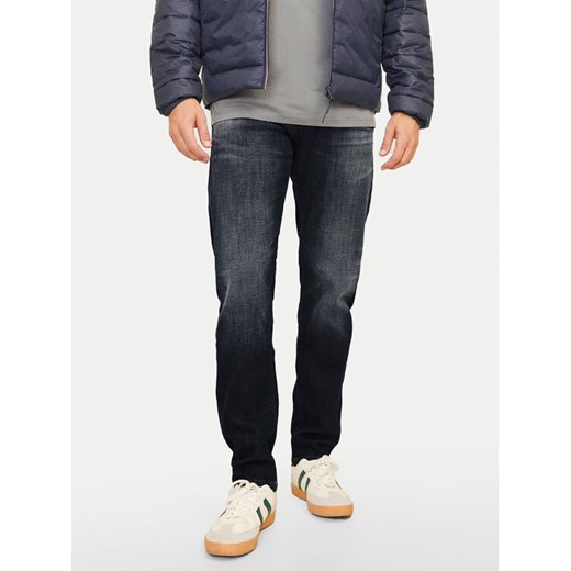 Jack&Jones Jeansy Mike 12263530 Granatowy Tapered Fit ze sklepu MODIVO w kategorii Jeansy męskie - zdjęcie 182624783