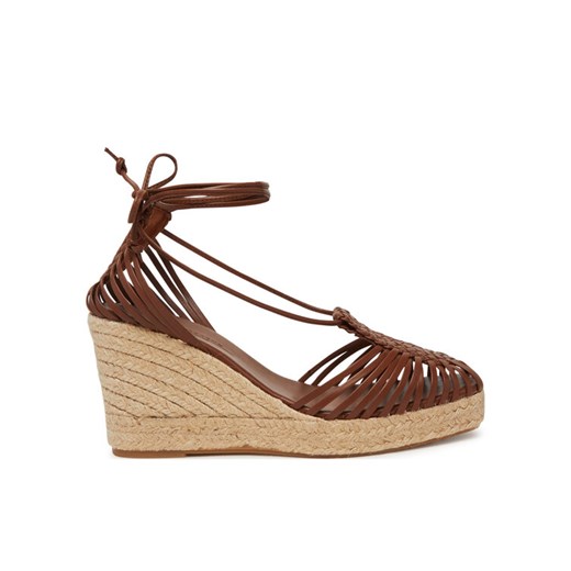 Weekend Max Mara Espadryle Quirino 2515521115670 Brązowy ze sklepu MODIVO w kategorii Espadryle damskie - zdjęcie 182624801