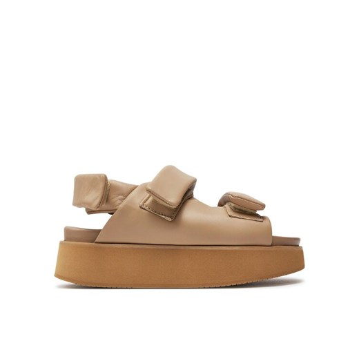 Inuikii Sandały Velcro 70106-150 Beżowy ze sklepu MODIVO w kategorii Sandały damskie - zdjęcie 182624863