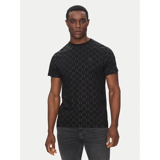 KARL LAGERFELD T-Shirt 755074 552251 Czarny Regular Fit ze sklepu MODIVO w kategorii T-shirty męskie - zdjęcie 182624871