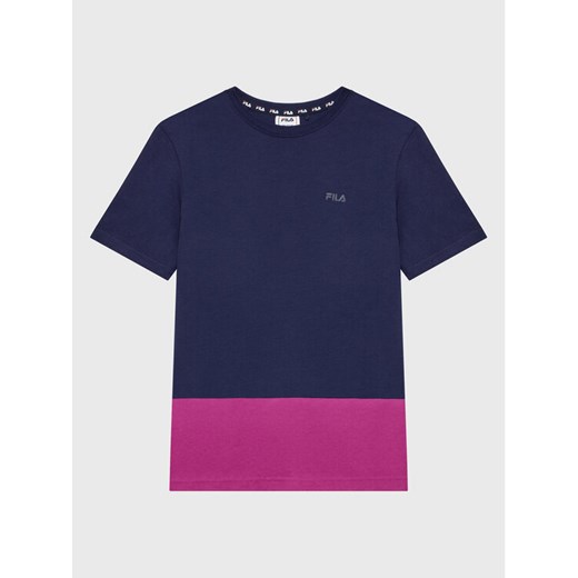 Fila T-Shirt Bremervorde FAT0125 Granatowy Regular Fit ze sklepu MODIVO w kategorii T-shirty chłopięce - zdjęcie 182624941