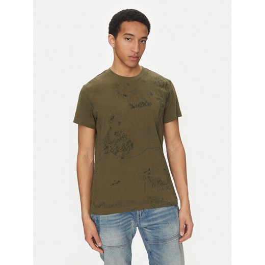 G-Star Raw T-Shirt Wash D25973-C338 H343 Zielony Regular Fit ze sklepu MODIVO w kategorii T-shirty męskie - zdjęcie 182625020