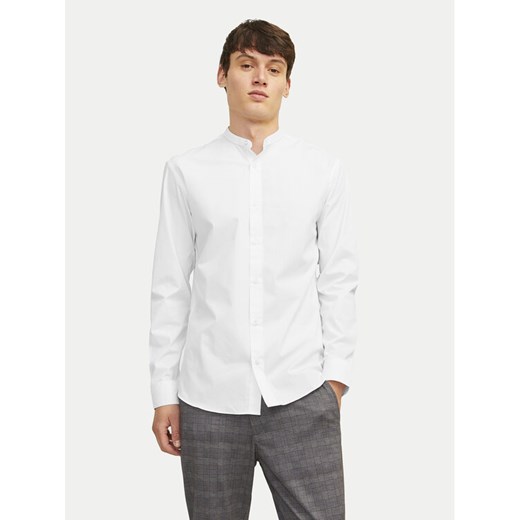 Jack&Jones Koszula Joe 12205921 Biały Slim Fit ze sklepu MODIVO w kategorii Koszule męskie - zdjęcie 182625030