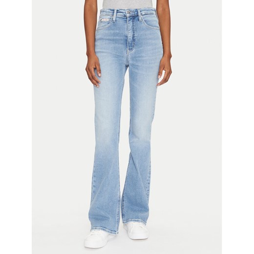 Calvin Klein Jeans Jeansy J20J225117 Niebieski Skinny Fit ze sklepu MODIVO w kategorii Jeansy damskie - zdjęcie 182625120