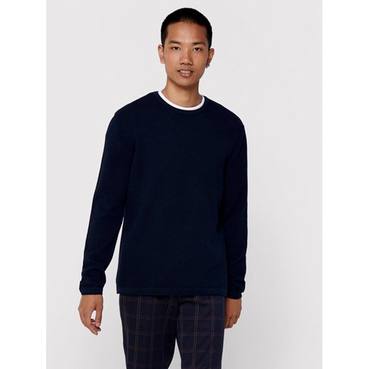 Only & Sons Sweter Panter 22016980 Granatowy Regular Fit ze sklepu MODIVO w kategorii Swetry męskie - zdjęcie 182625123