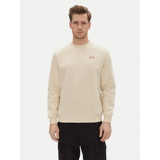 Hunter Bluza May HARM0058251 Beżowy Relaxed Fit ze sklepu MODIVO w kategorii Bluzy męskie - zdjęcie 182625124