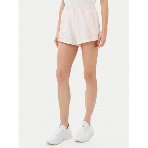 Guess Szorty sportowe V5GD11 KCRQ0 Różowy Relaxed Fit ze sklepu MODIVO w kategorii Szorty - zdjęcie 182625160