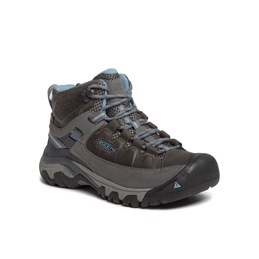 Keen Trekkingi Targhee III Mid Wp 1023040 Szary ze sklepu MODIVO w kategorii Buty trekkingowe damskie - zdjęcie 182625180