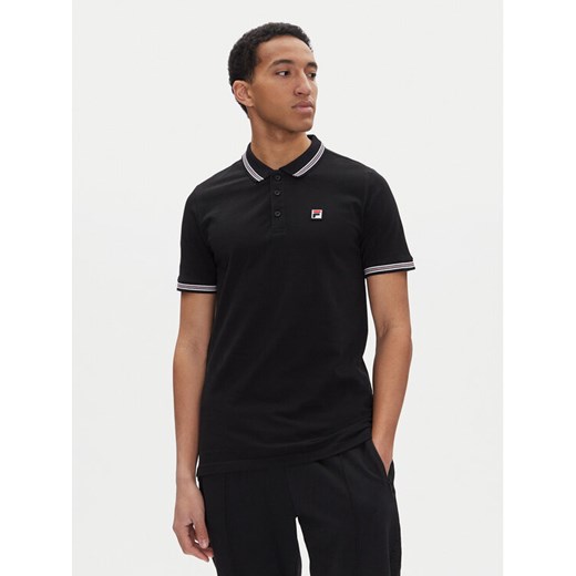 Fila Polo Lubeek FAM0898 Czarny Regular Fit ze sklepu MODIVO w kategorii T-shirty męskie - zdjęcie 182625211