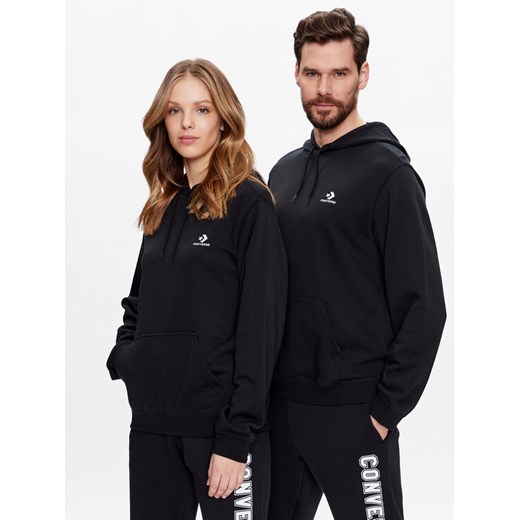 Converse Bluza Unisex Go-To Embroidered Star Chevron 10023874-A01 Czarny Regular Fit ze sklepu MODIVO w kategorii Bluzy męskie - zdjęcie 182625214