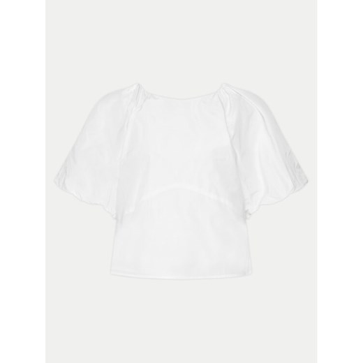 DKNY Bluzka P4AASQ18 Biały Relaxed Fit XL MODIVO