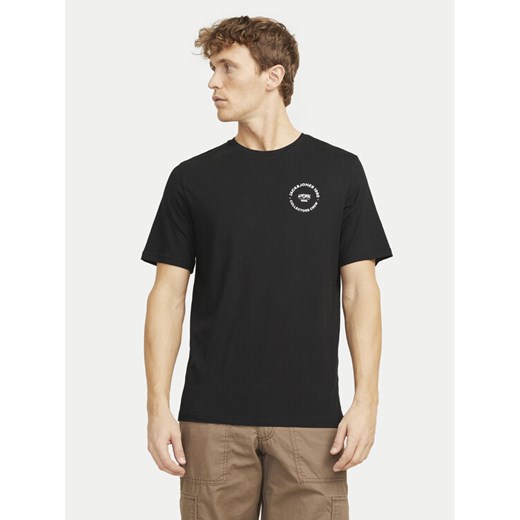 Jack&Jones T-Shirt Simon 12269280 Czarny Standard Fit ze sklepu MODIVO w kategorii T-shirty męskie - zdjęcie 182625243