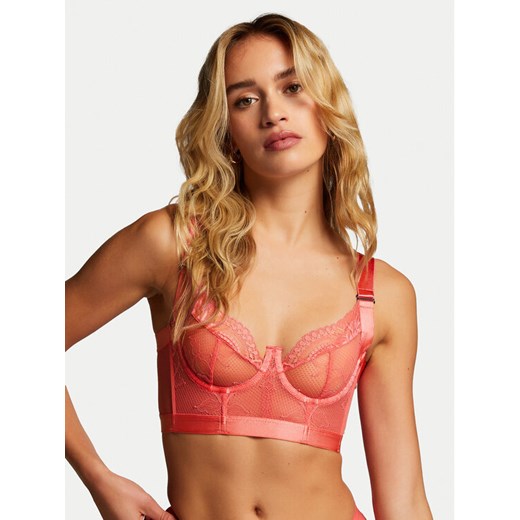 Hunkemöller Biustonosz z fiszbiną Hana 204675 Różowy ze sklepu MODIVO w kategorii Biustonosze - zdjęcie 182625370