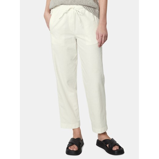 Marc O'Polo Spodnie materiałowe 403 1340 10317 Écru Slim Fit ze sklepu MODIVO w kategorii Spodnie damskie - zdjęcie 182625393