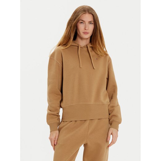 Tommy Hilfiger Bluza WW0WW44991 Beżowy Regular Fit ze sklepu MODIVO w kategorii Bluzy damskie - zdjęcie 182625412