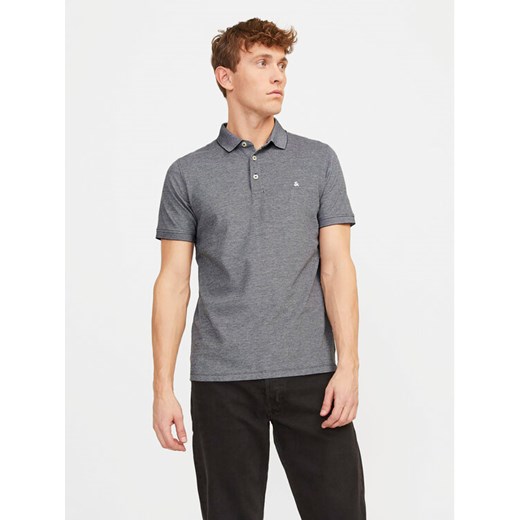 Jack&Jones Polo Paulos 12136668 Szary Slim Fit ze sklepu MODIVO w kategorii T-shirty męskie - zdjęcie 182625534
