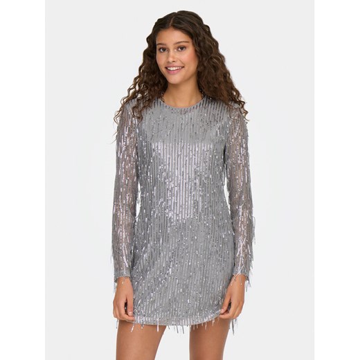 ONLY Sukienka koktajlowa Anika 15336062 Niebieski Regular Fit ze sklepu MODIVO w kategorii Sukienki - zdjęcie 182625562