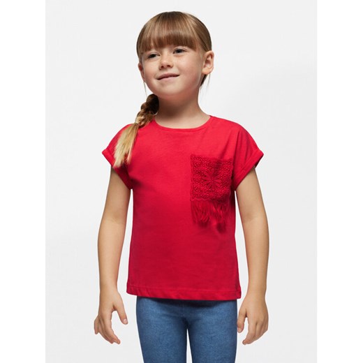 Mayoral T-Shirt 3087 Czerwony Regular Fit ze sklepu MODIVO w kategorii Bluzki dziewczęce - zdjęcie 182625574