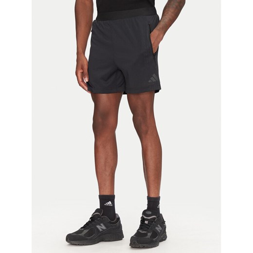 adidas Szorty sportowe Airchill JI8193 Czarny Slim Fit ze sklepu MODIVO w kategorii Spodenki męskie - zdjęcie 182625652