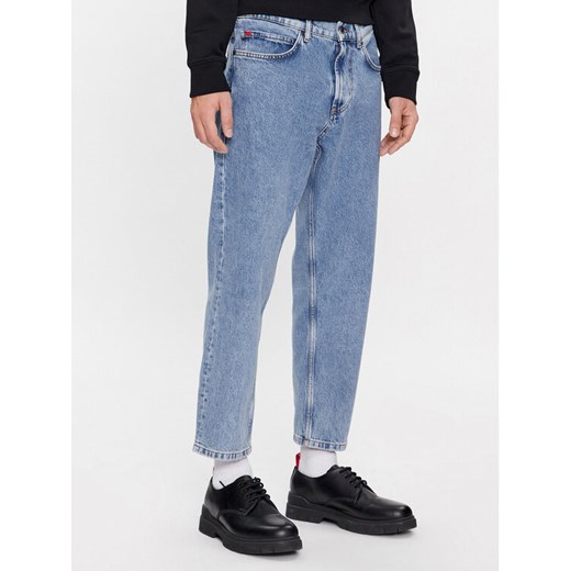 Hugo Jeansy 50507854 Niebieski Loose Fit ze sklepu MODIVO w kategorii Jeansy męskie - zdjęcie 182625724