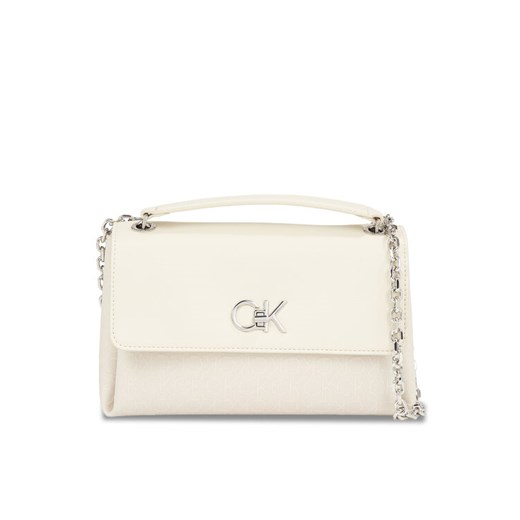 Calvin Klein Torebka Re-Lock Conv Shoulder Bag_Jcq K60K611755 Écru ze sklepu MODIVO w kategorii Listonoszki - zdjęcie 182625753