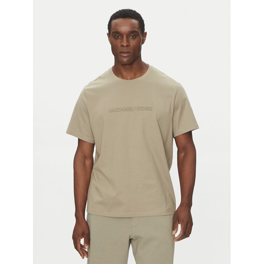 Michael Kors T-Shirt CF4529H1V2 Beżowy Regular Fit ze sklepu MODIVO w kategorii T-shirty męskie - zdjęcie 182625781