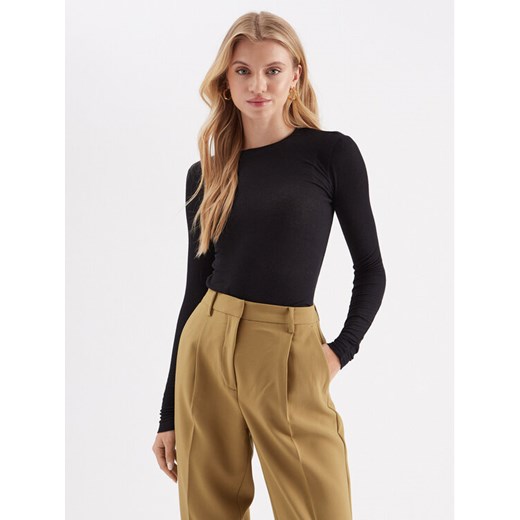 Bruuns Bazaar Bluzka Angela BBW1071N Czarny Slim Fit ze sklepu MODIVO w kategorii Bluzki damskie - zdjęcie 182625791