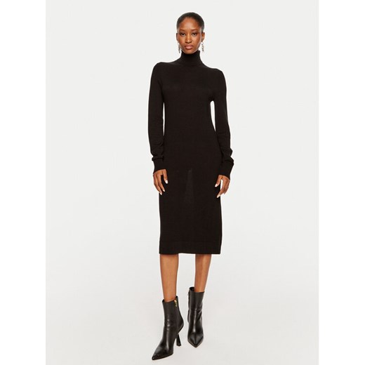 Calvin Klein Sukienka dzianinowa K20K207485 Czarny Regular Fit ze sklepu MODIVO w kategorii Sukienki - zdjęcie 182625884