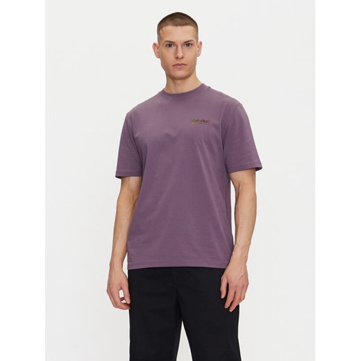 Timberland T-Shirt TB0A6DMA Fioletowy Regular Fit ze sklepu MODIVO w kategorii T-shirty męskie - zdjęcie 182625900