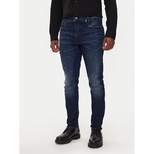 G-Star Raw Jeansy D-Staq 3D D05385-C051 Granatowy Slim Fit ze sklepu MODIVO w kategorii Jeansy męskie - zdjęcie 182625910