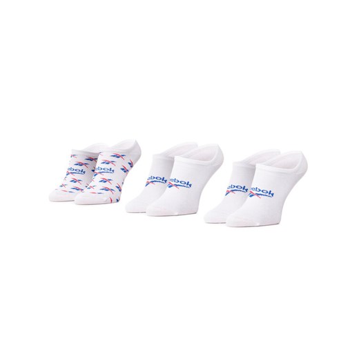 Reebok Zestaw 3 par stopek unisex Cl Fo Invisible Sock 3P GG6680 Biały ze sklepu MODIVO w kategorii Skarpetki damskie - zdjęcie 182626030