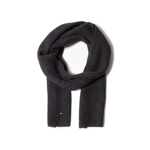 Tommy Hilfiger Szalik Pima Cotton Scarf AM0AM06546 Szary ze sklepu MODIVO w kategorii Szaliki i chusty damskie - zdjęcie 182626092